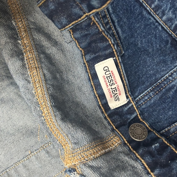 New Guess Denim Tote Mens Leather bag logo jeans carry all shoulder Malibu sack - Picture 6 of 6